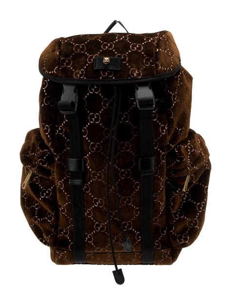 gucci gg velvet backpack
